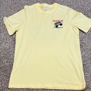Nike Yellow Short Sleeve Tee with Graphic
